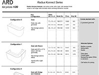 Radius Konnect 2020 Spec Guide