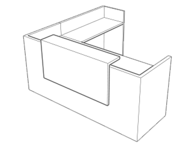 Cascade Configuration 1 - Desk with Return