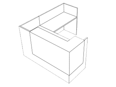 Korner Configuration 1 - Desk with Return